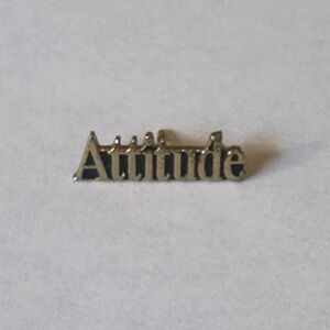Attitude Employee Lapel Pin Sales‎ Customer Service Gold Plated